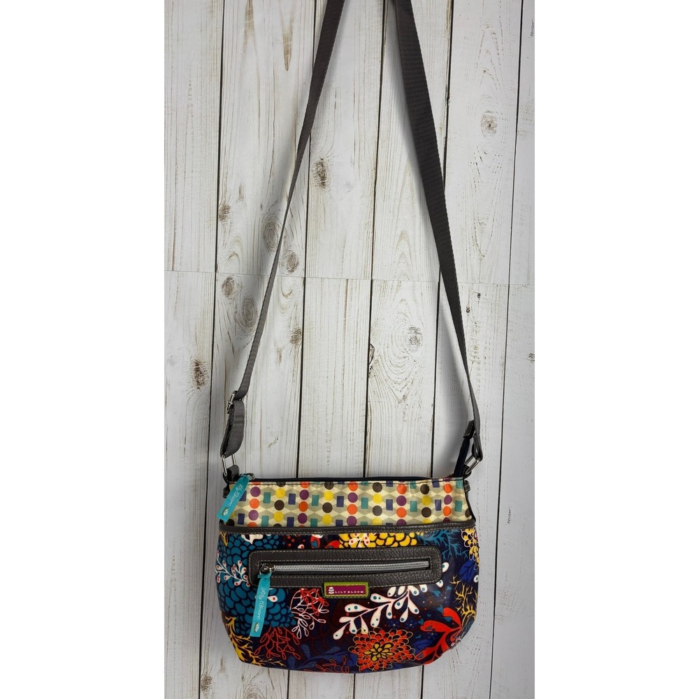 Lily Bloom Floral Geometric Crossbody Bag Multi Color Eco‎ Friendly Karma Bloom